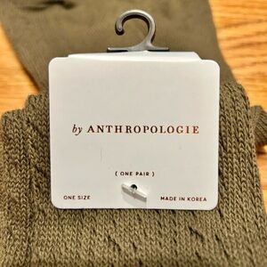 Anthropologie Forest Green over-the-knee socks